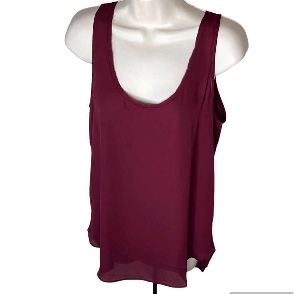 Krisa Tunic Tank Top in Port Wine NWT Size XS